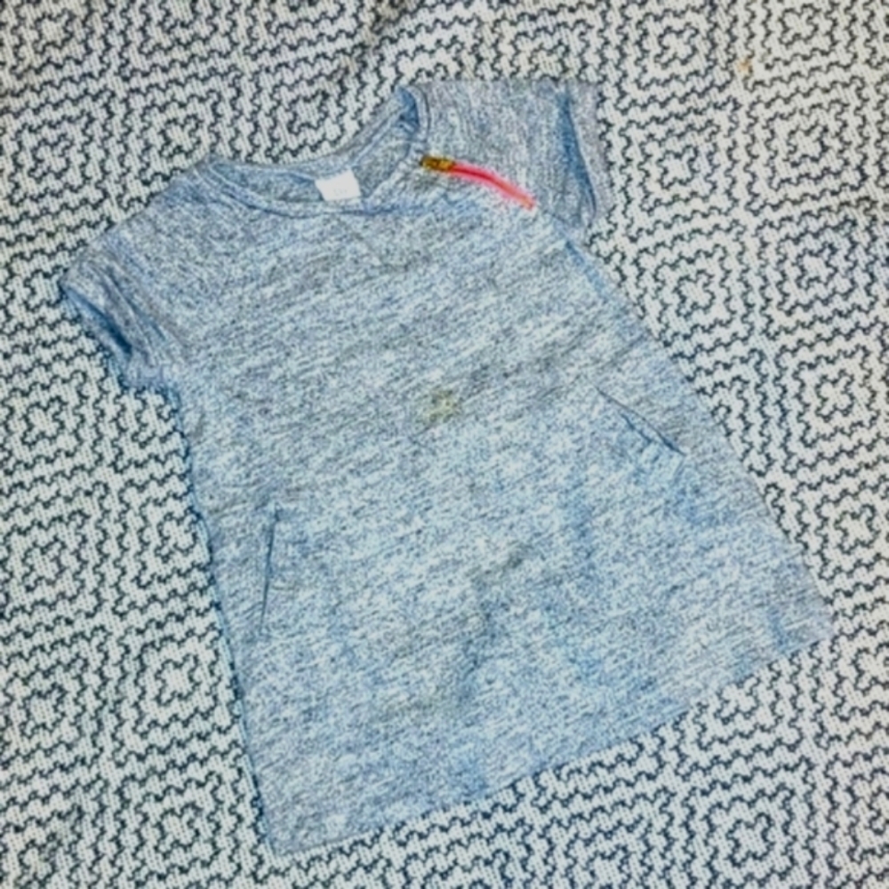 Gap Grey Medium Weight Dress with Bright Pink Zipper 18-24M